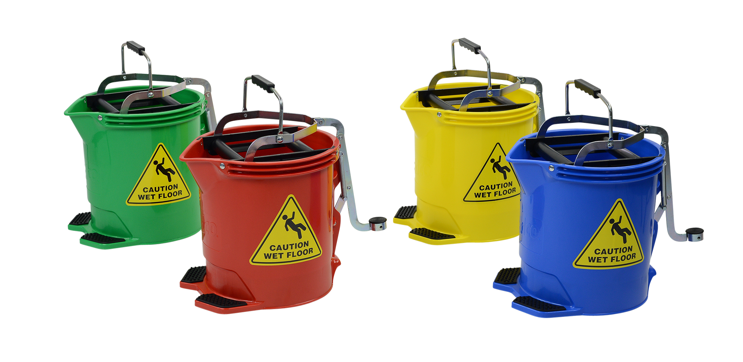 Edco - Metal Wringer Bucket 15L Colour Green