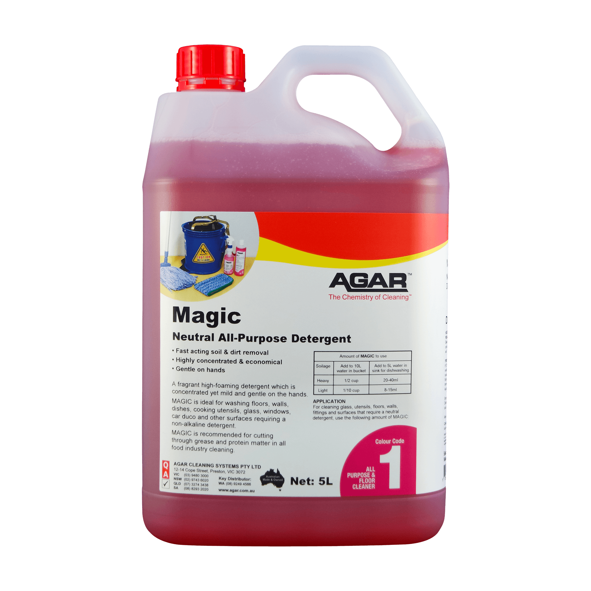Agar Magic Natural All Purpose Detergent 5L